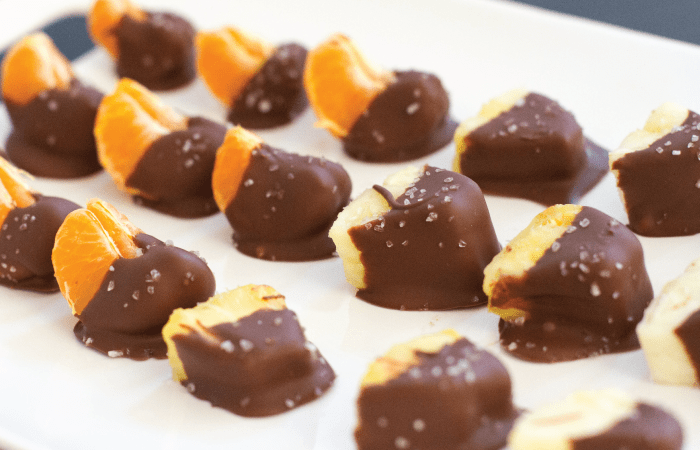 Chocolate Dipped Pineapples & Clementines