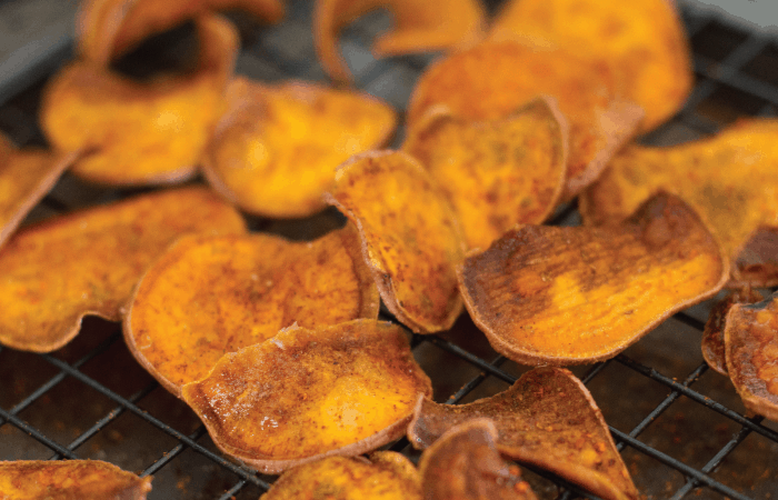 Air-Fryer Sweet Potato Chips