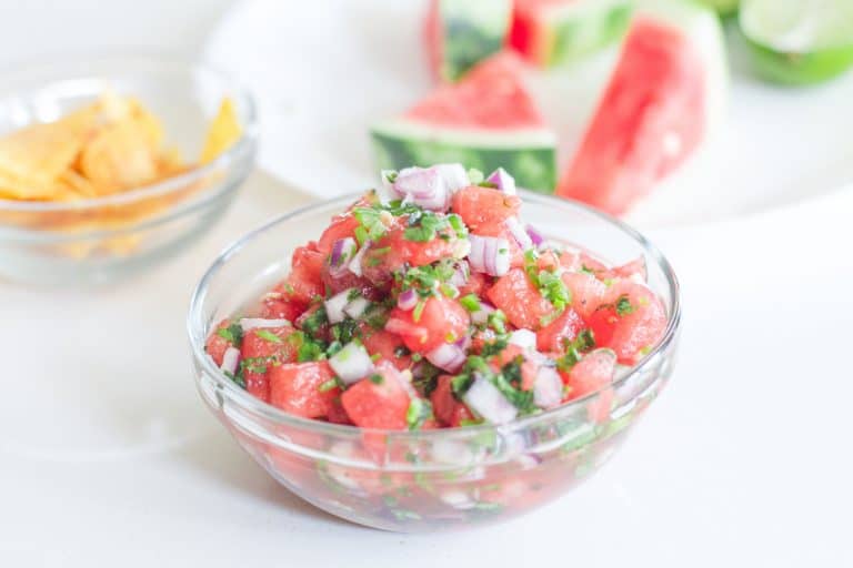 Summer never tasted so good with this refreshing and easy watermelon salsa. Serves great with chips or over grilled seafood and poultry.