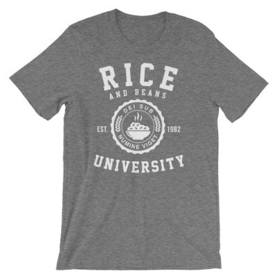 rice and beans tshirt - grey