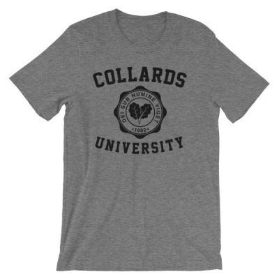 collards university tshirt - grey
