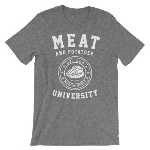 meat and potatoes tshirt - grey