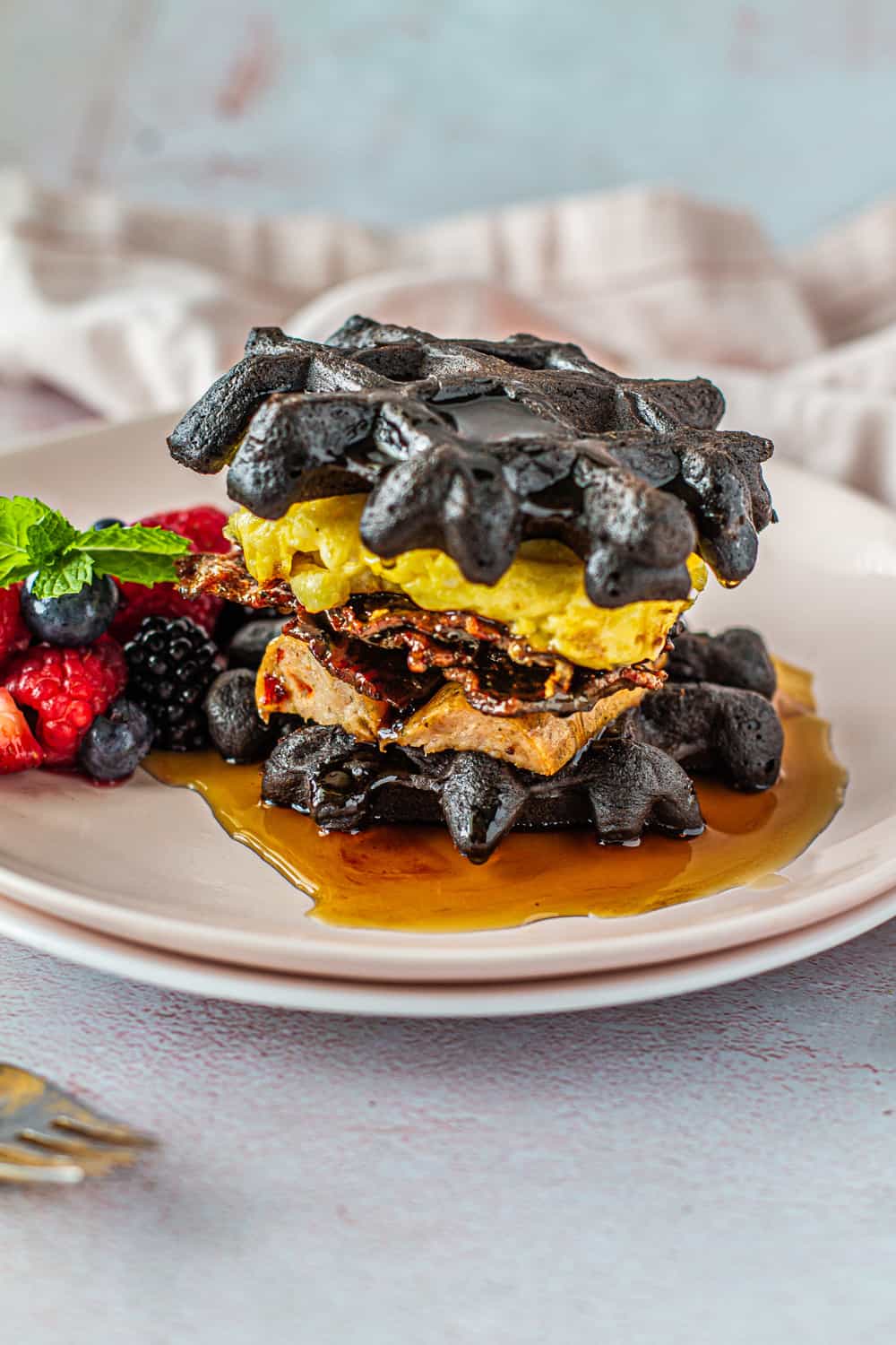 Waffle Breakfast Sandwiches 