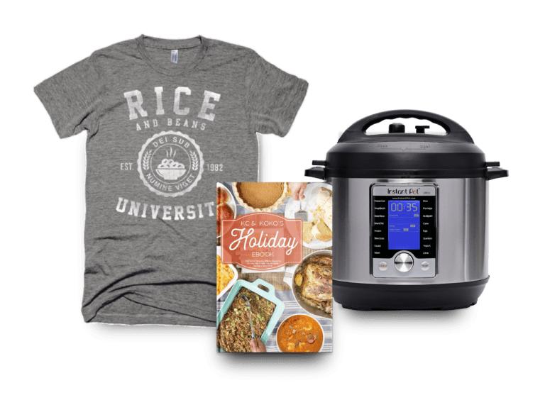 banner image with tshirt instant pot and holiday book