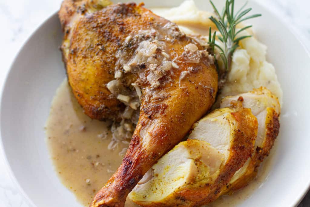 roast chicken with giblet gravy