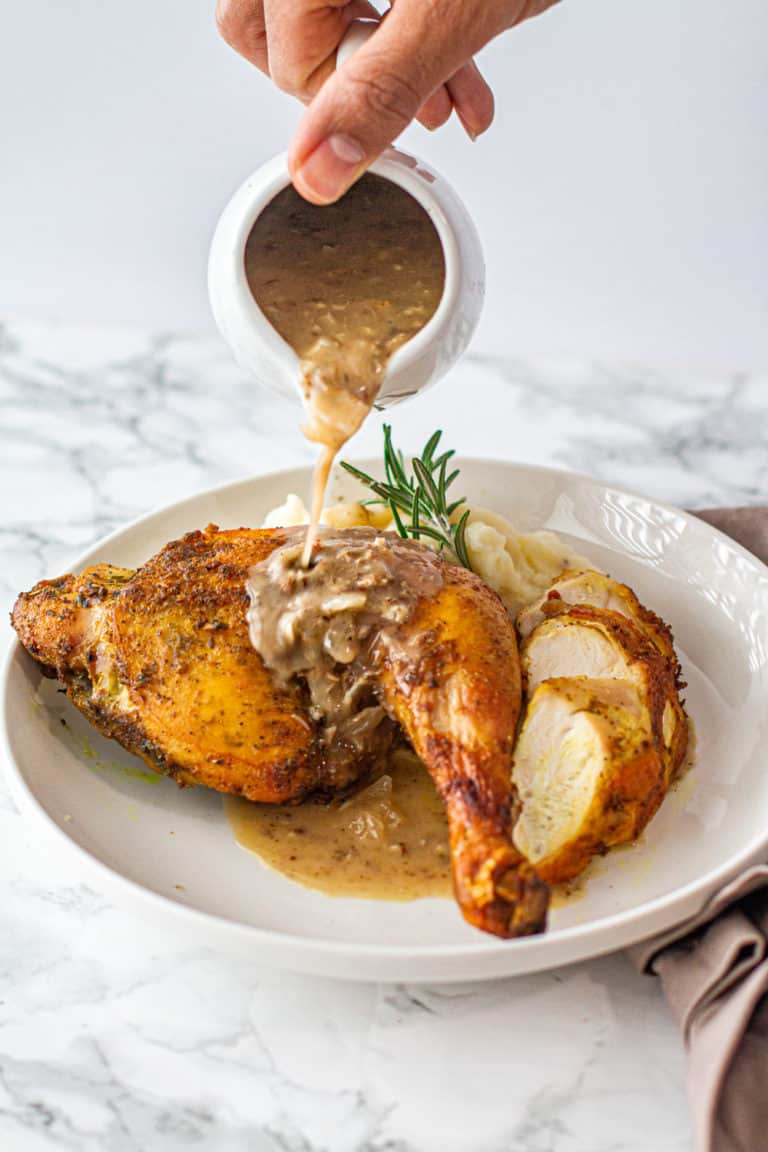 roast chicken with giblet gravy