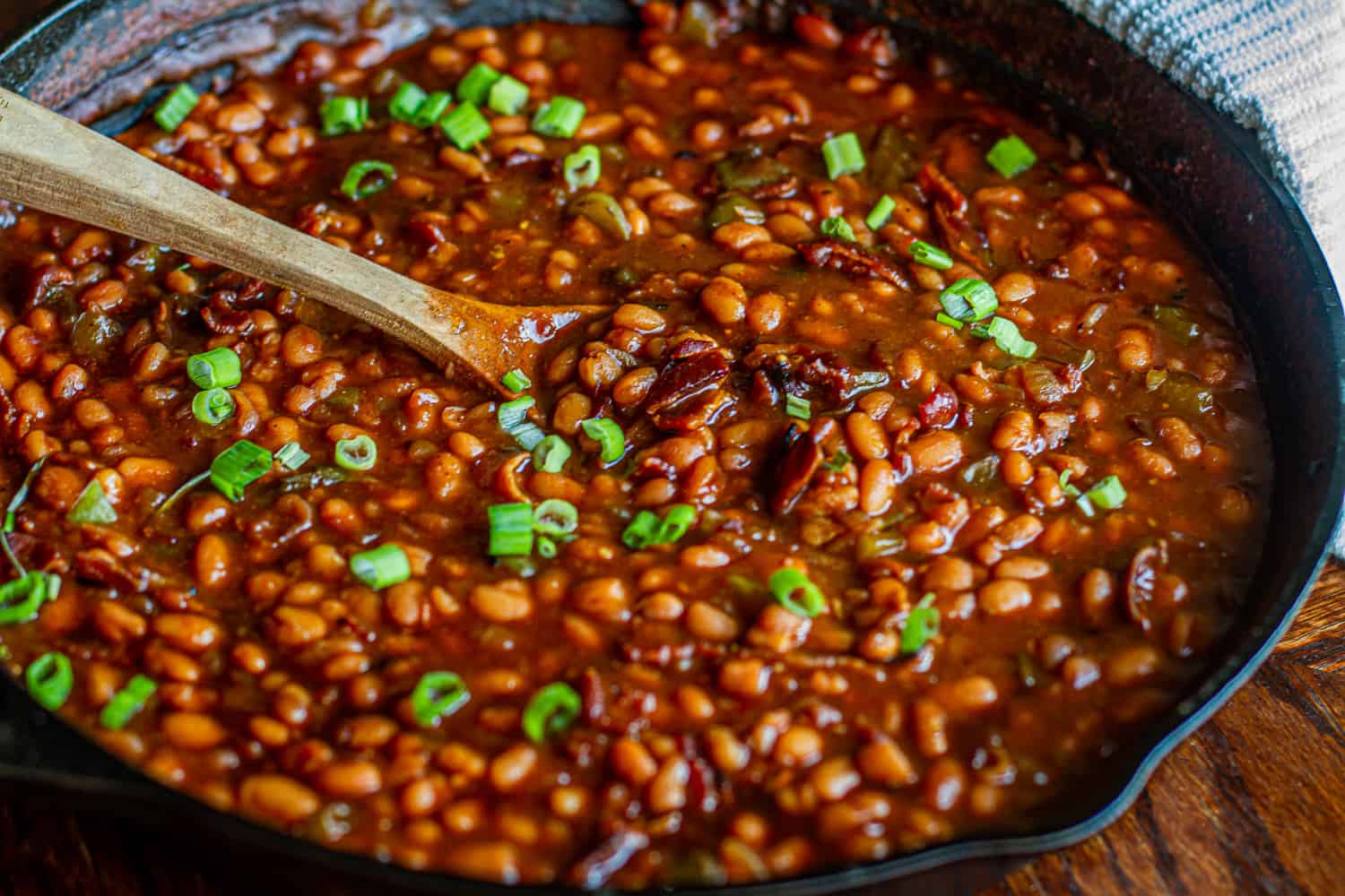 Cast Iron Brown Sugar Baked Beans