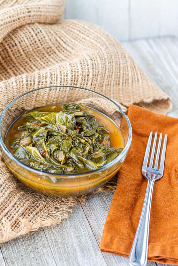 Southern Vegetarian Greens in a bowl