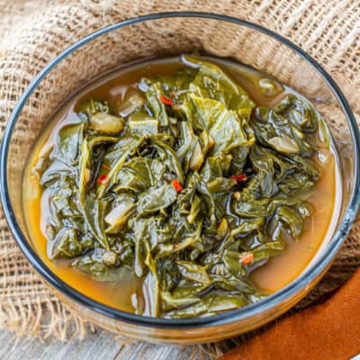 Southern Vegetarian Greens in a bowl