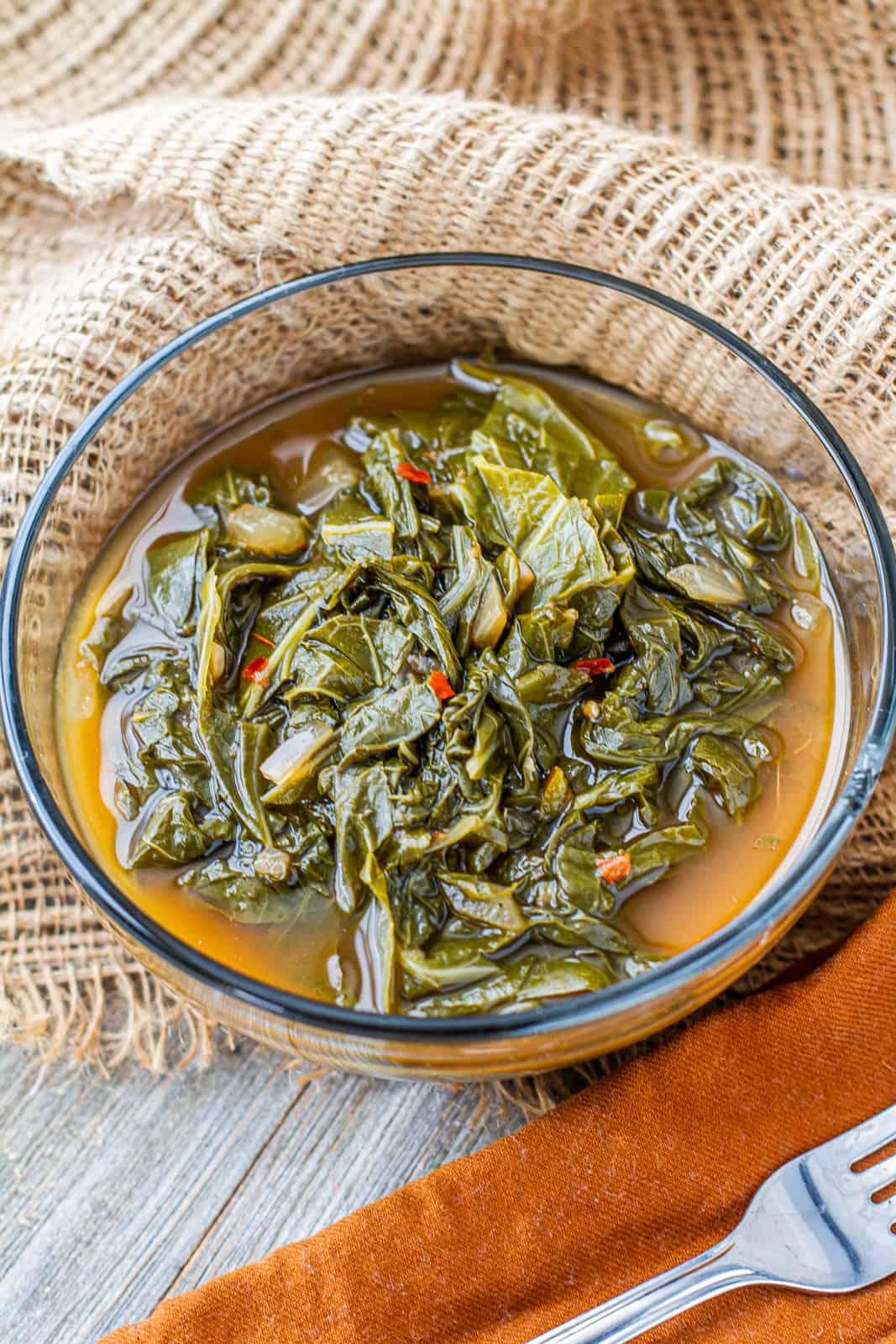 Southern Vegetarian Greens in a bowl