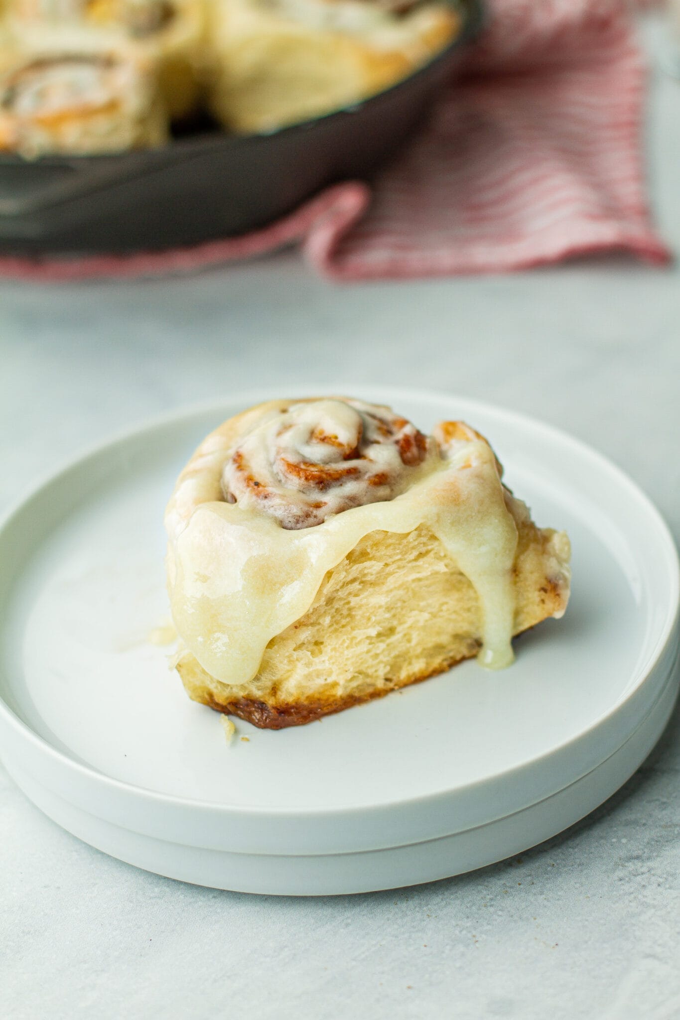 Cast Iron Buttermilk Cinnamon Rolls Recipe Meiko and The Dish