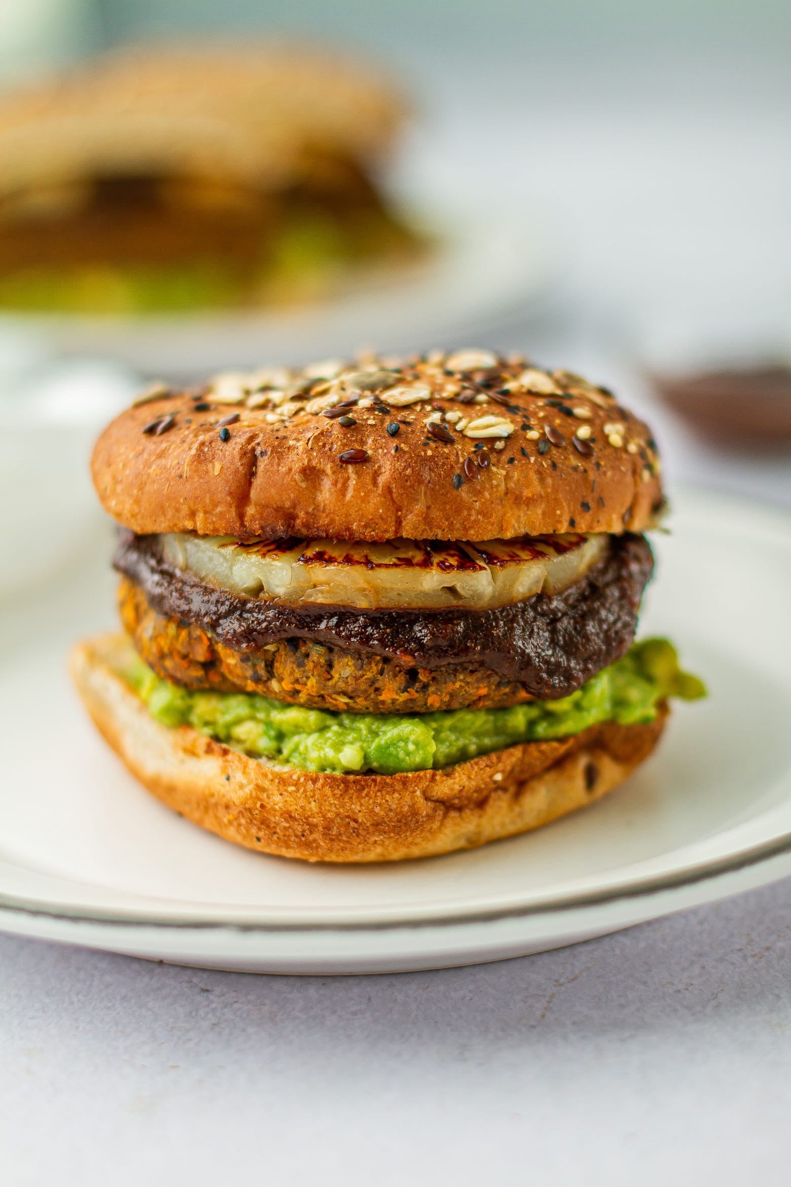 Black Bean Burger on plate