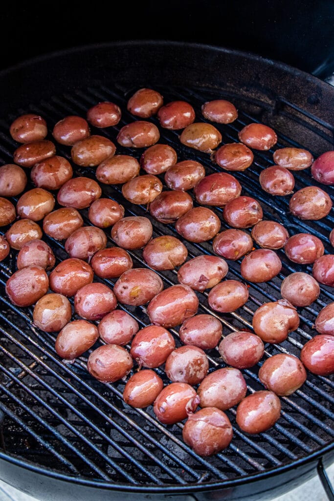Potatoes on the grill