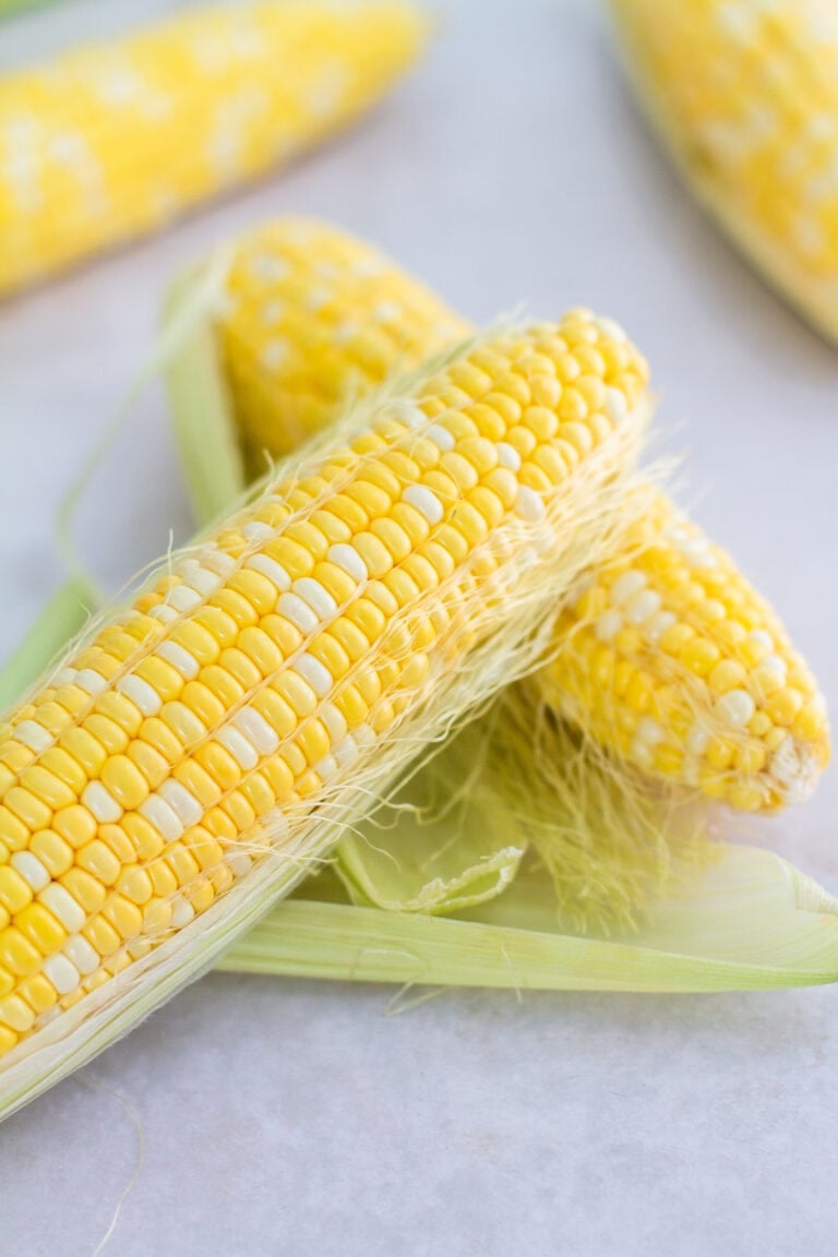 raw corn on the cob