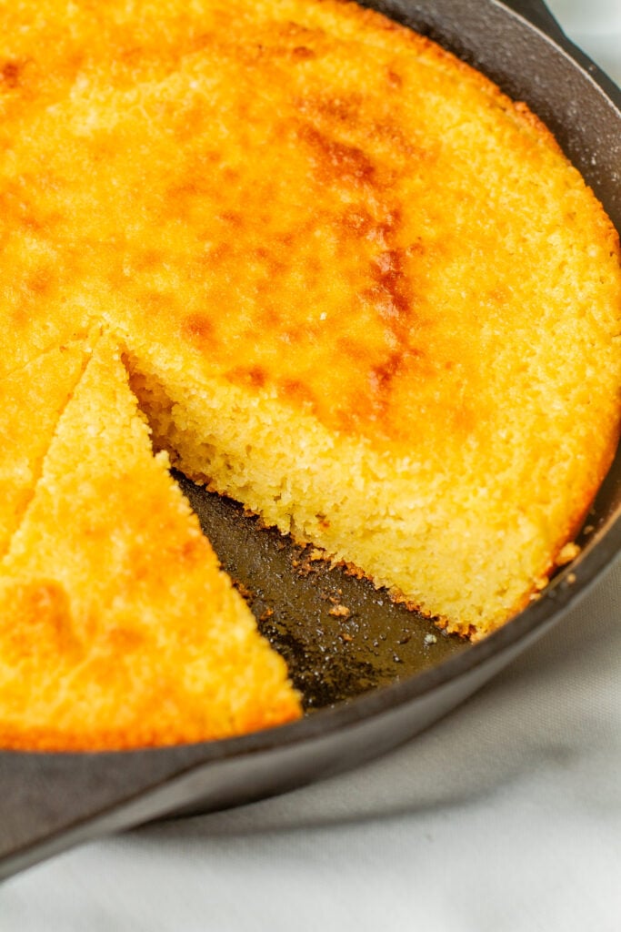 Cast Iron Skillet Cornbread - Cooking For My Soul