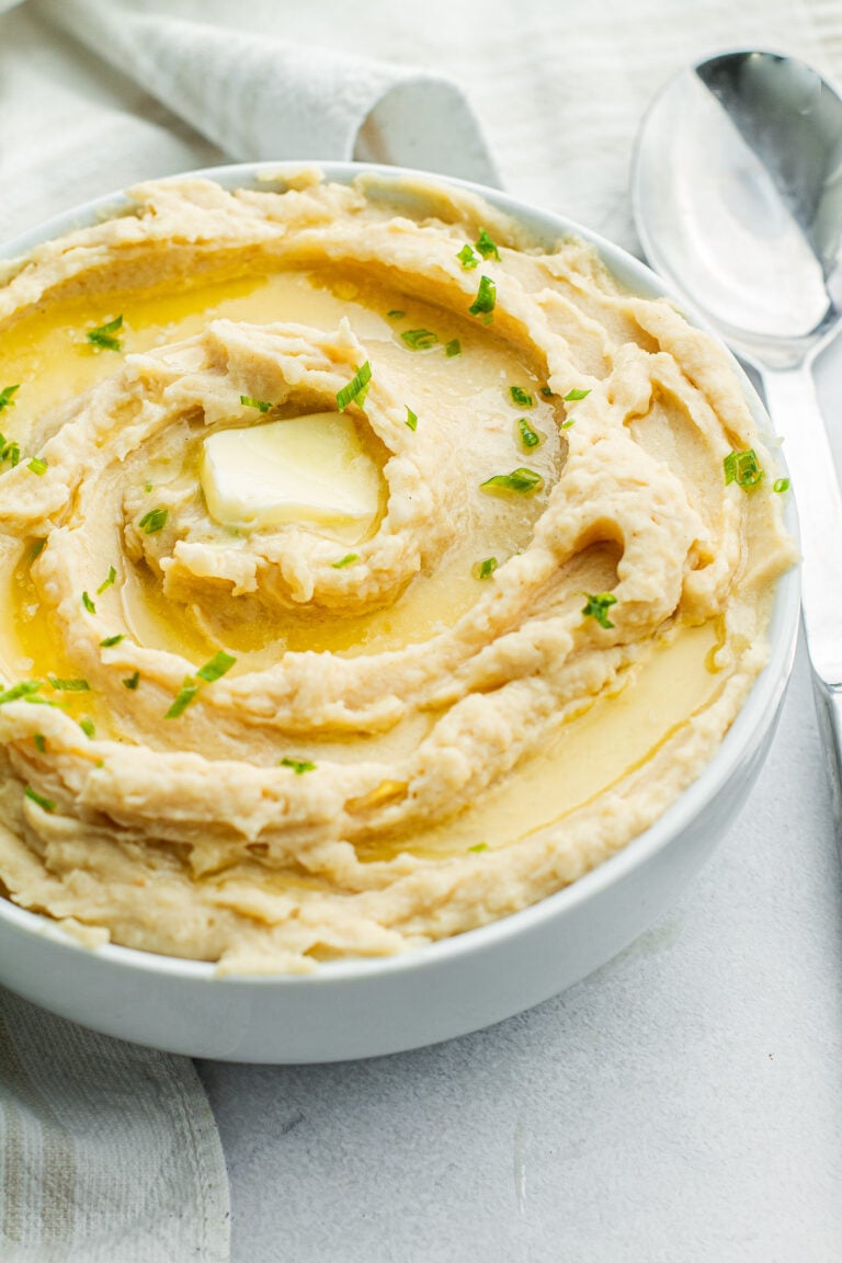 Garlic & Onion Sour Cream Mashed Potatoes