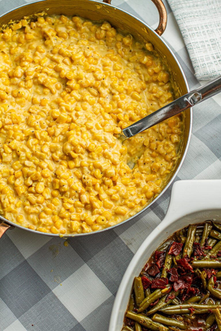 Homemade Creamed Corn Recipe (Made with frozen corn)