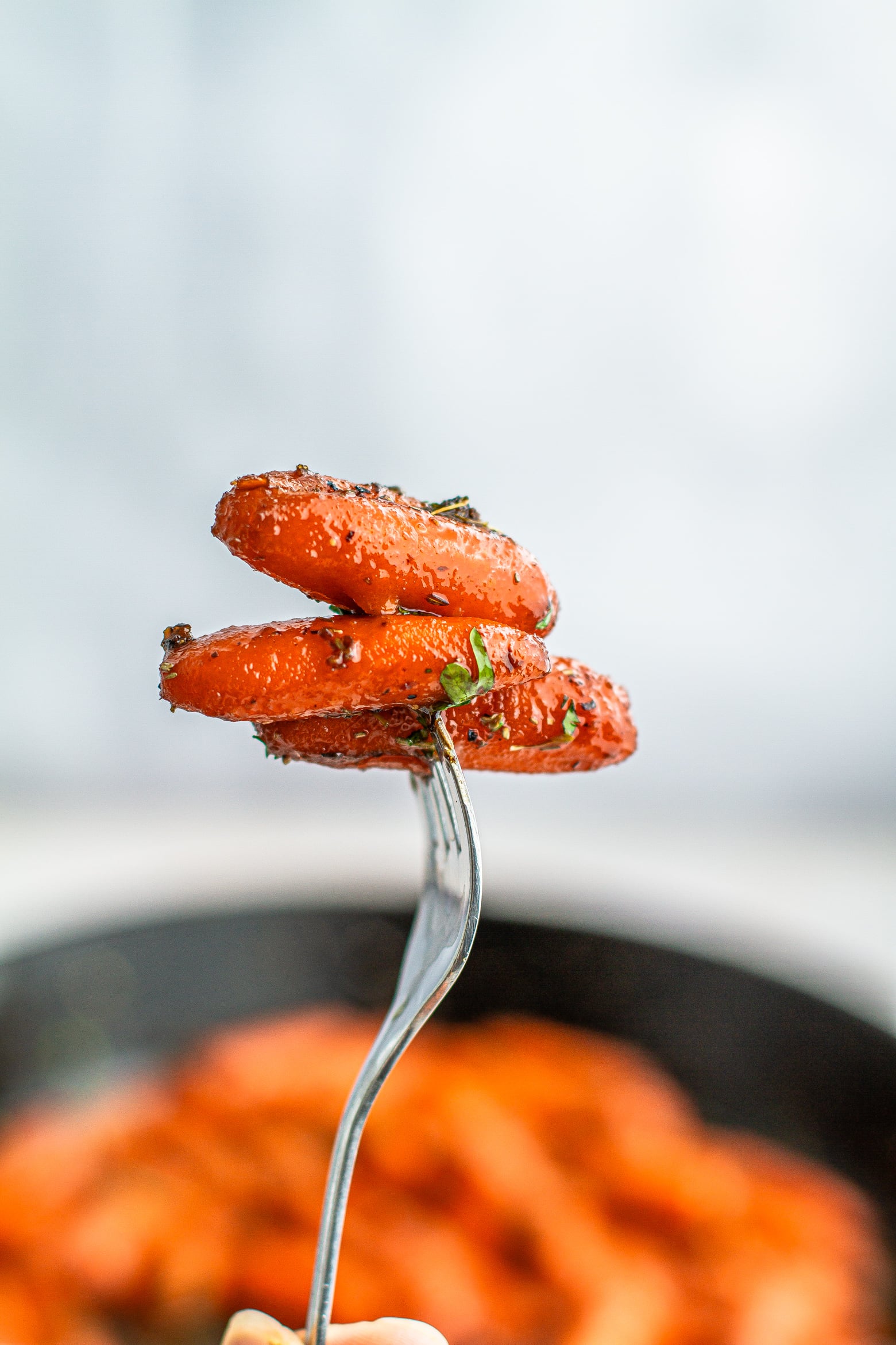 Stovetop Herb & Maple Glazed Carrots Recipe Meiko and The Dish